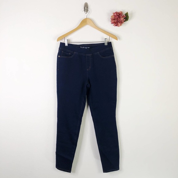 DENIM & CO Skinny Ankle Jeans - Picture 2 of 7